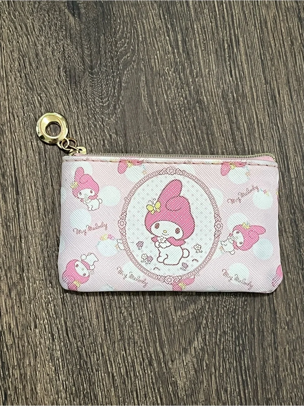 Sanrio My Melody Pink Zip Coin Purse Card Holder Mini Pouch Kawaii